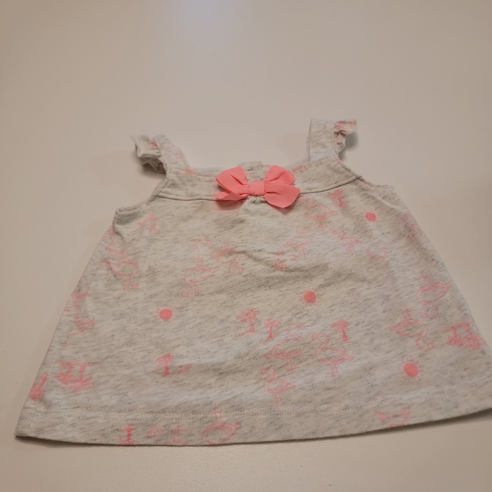 Carter's flamingo tank top 6-9 month